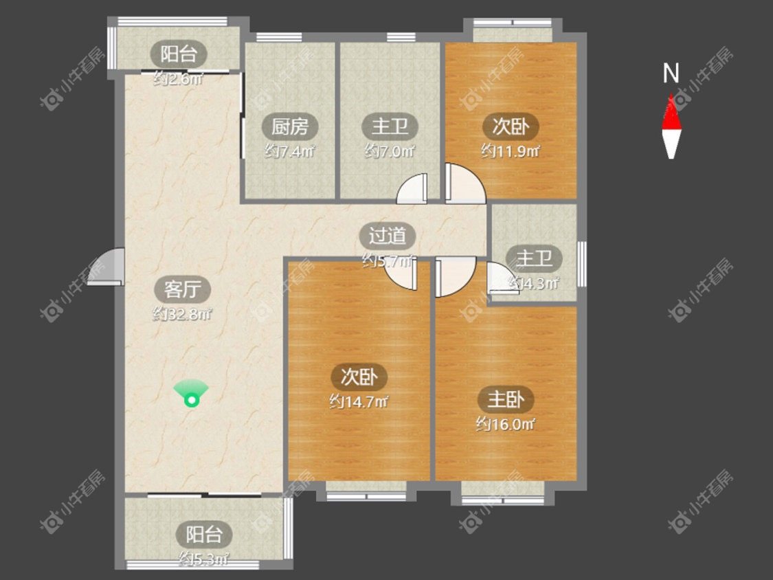 常州东方花园在租房源室内图_小牛看房