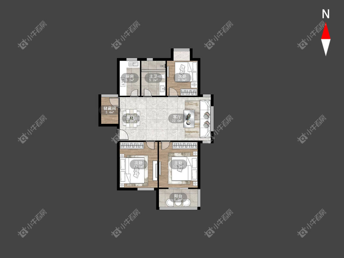 枫林雅都房源户型图 常州枫林雅都在租房源户型图_小牛看房