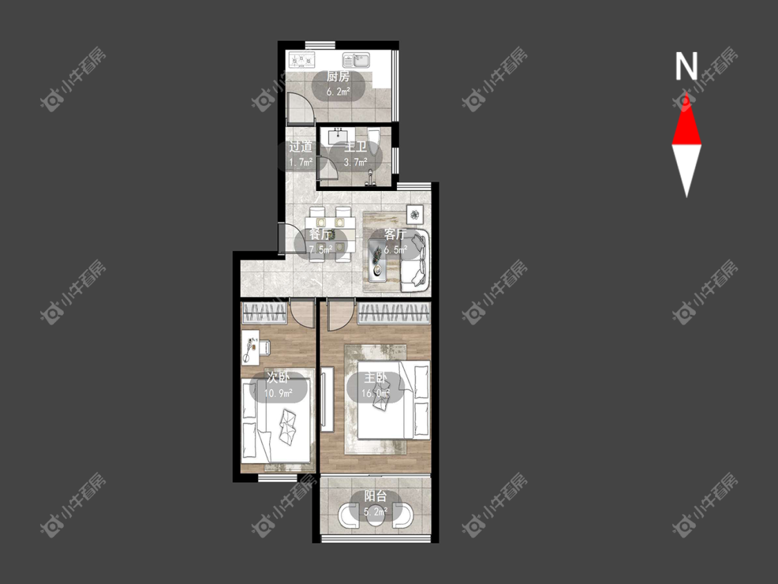 富都花苑北苑房源户型图 常州富都花苑北苑在租房源户型图_小牛看房