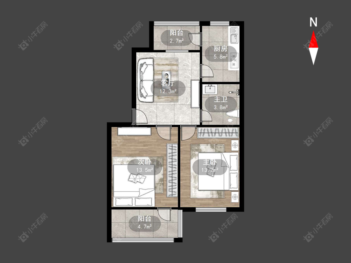 广成路小区老区房源户型图 常州广成路小区老区在售二手房源户型图_小牛看房