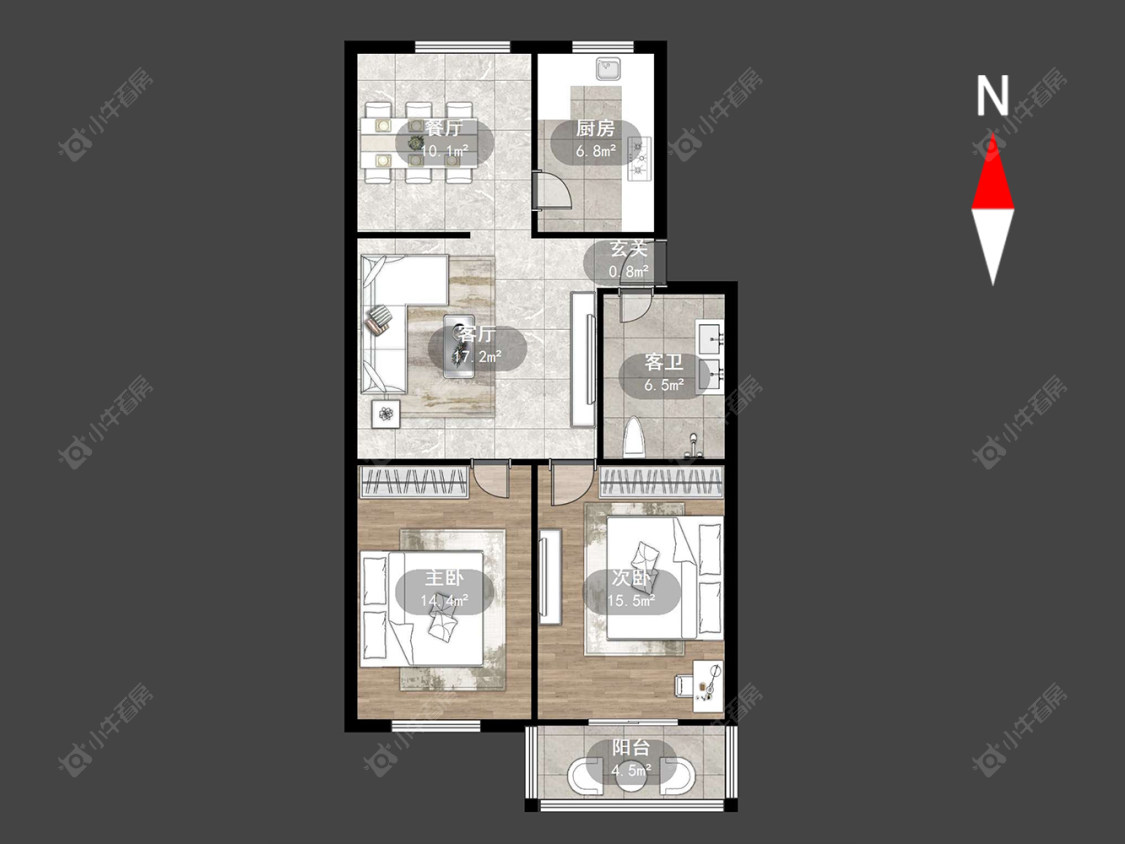 常州机厂街在售二手房源户型图_小牛看房