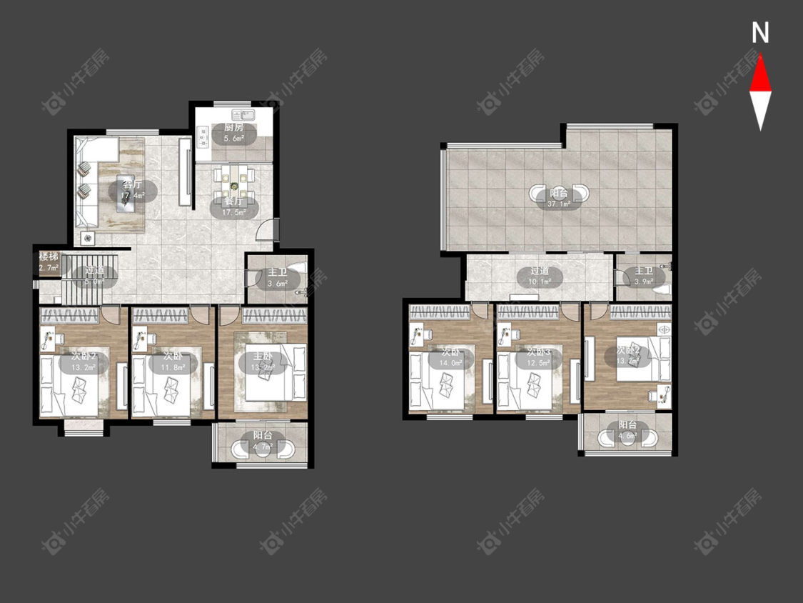 运河花园房源户型图 常州运河花园在售二手房源户型图_小牛看房