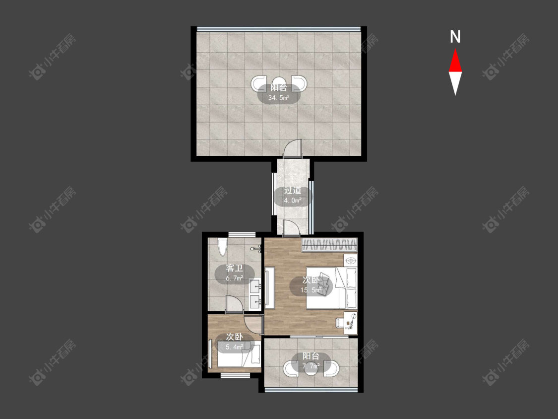 常州翡丽蓝湾别墅区在售二手房源户型图_小牛看房