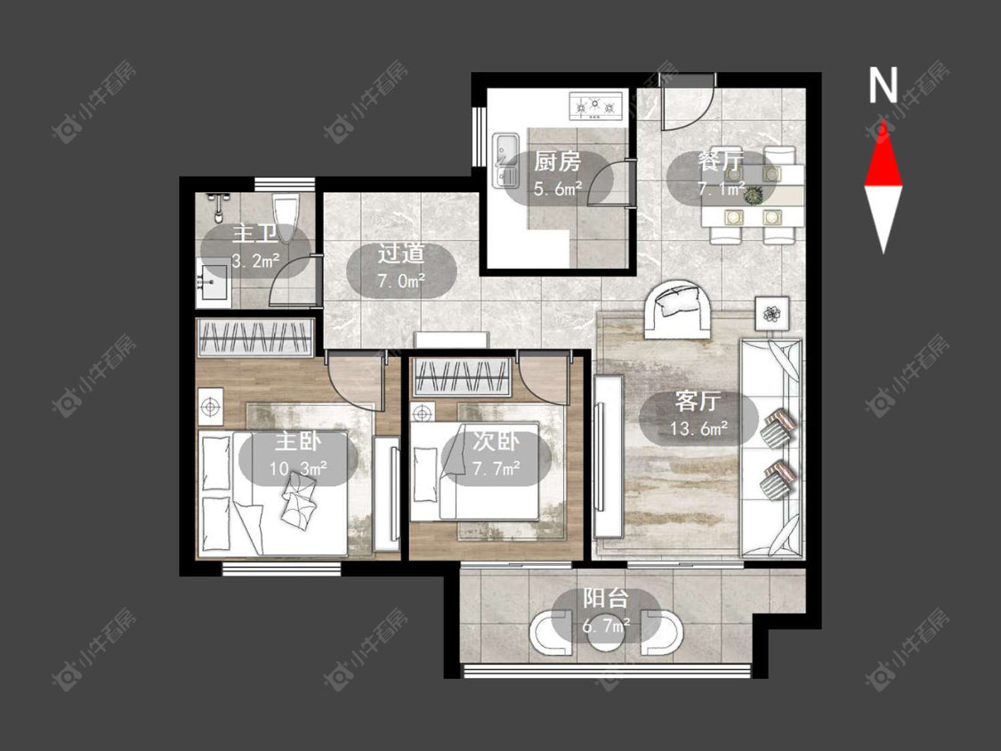 常州观湖名轩在售二手房源户型图_小牛看房