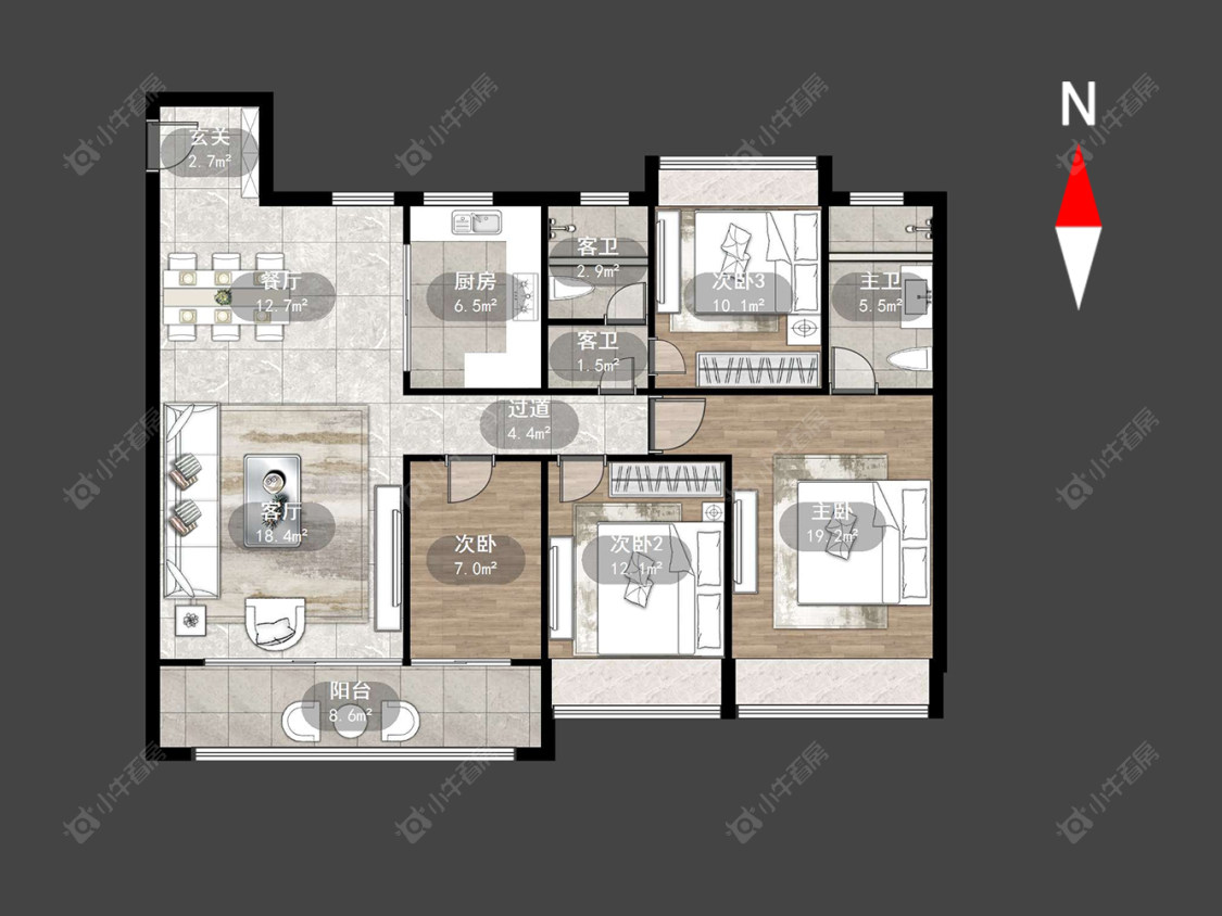 常州嘉宏澎π在售二手房源户型图_小牛看房