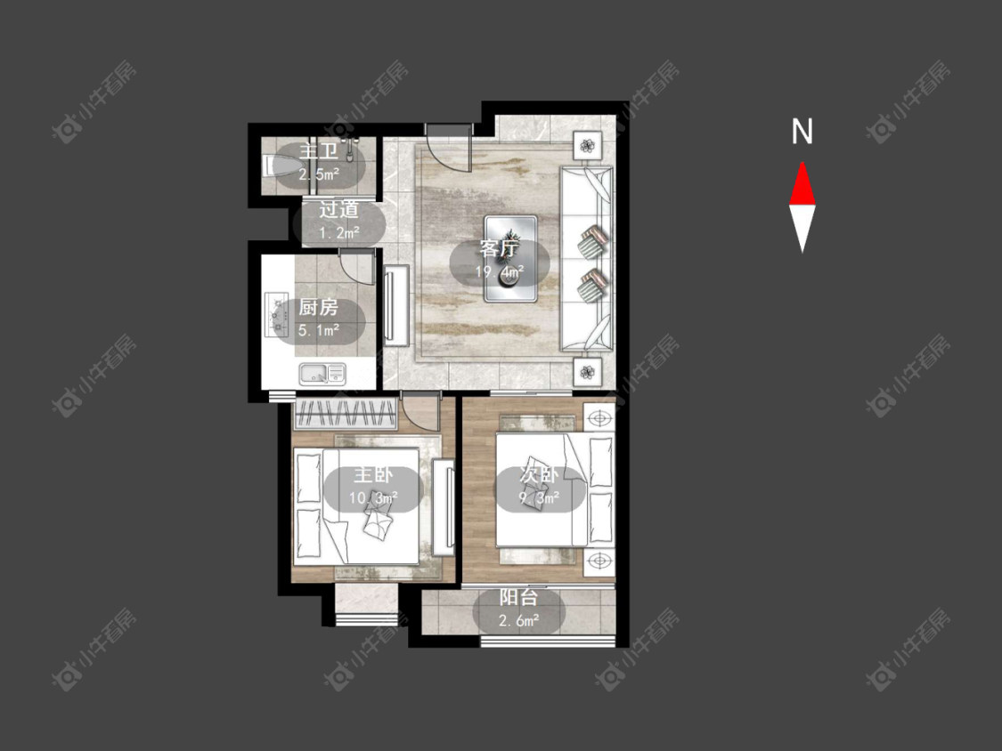 常州怀德名园在售二手房源户型图_小牛看房