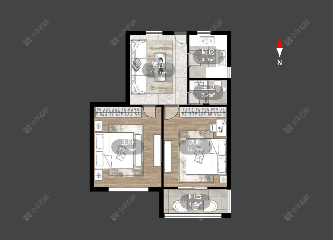 常州浦南新村在售二手房房源户型图_小牛看房