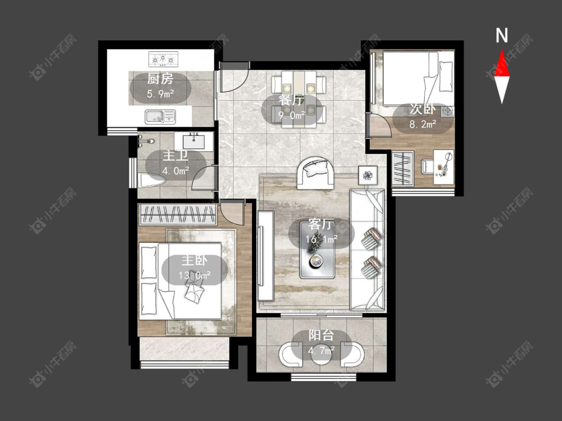 常州弘阳上城在售二手房源户型图_小牛看房