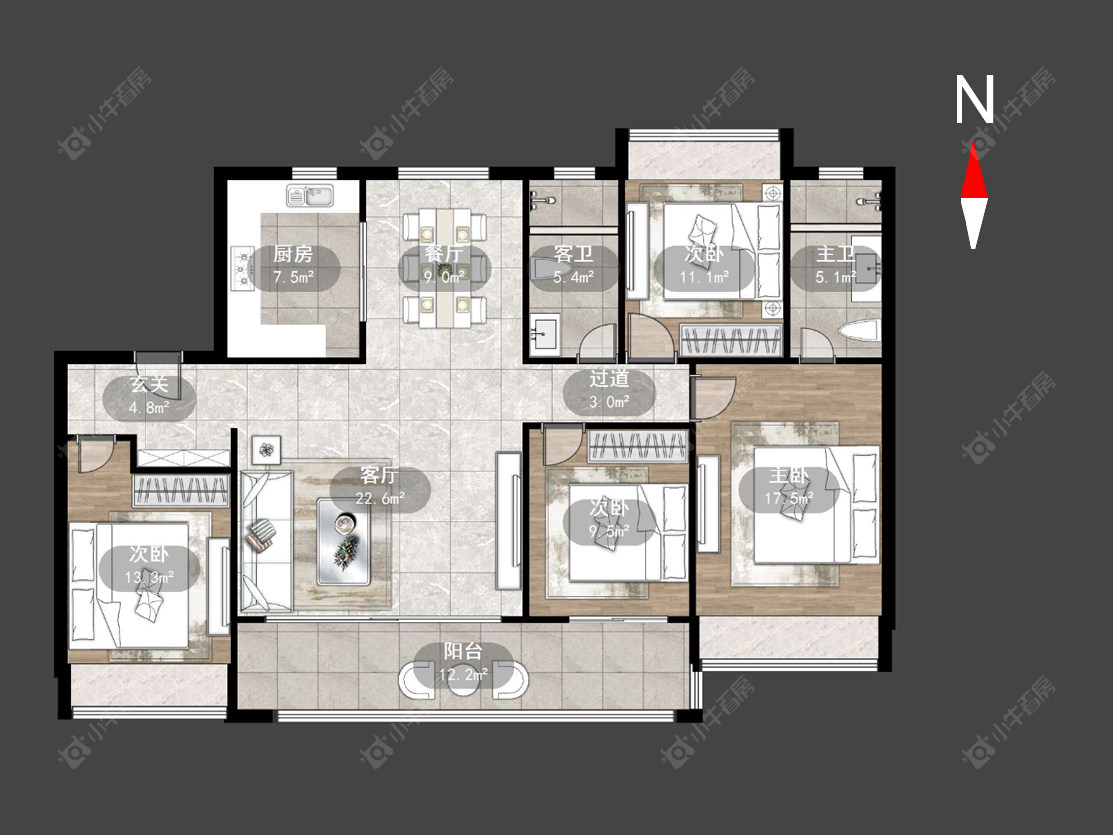 常州保利龙湖景玥府在售二手房源户型图_小牛看房