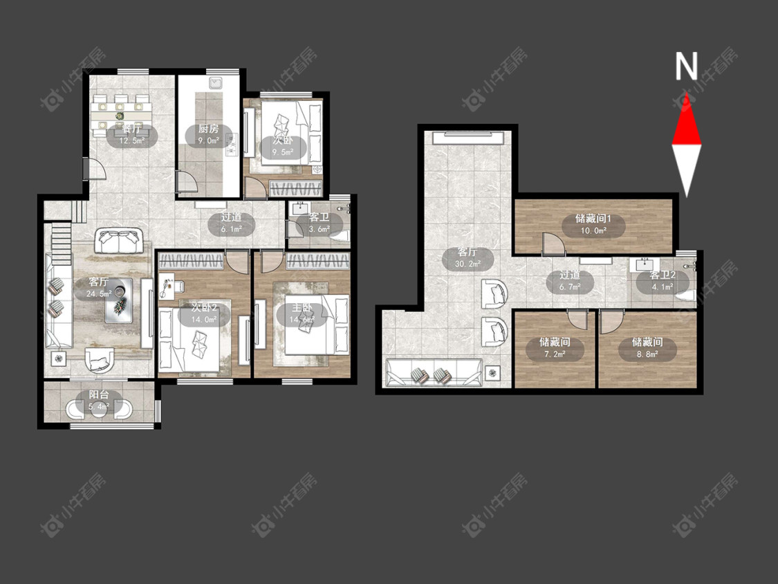 常州东方公寓(潞城)在售二手房源户型图_小牛看房