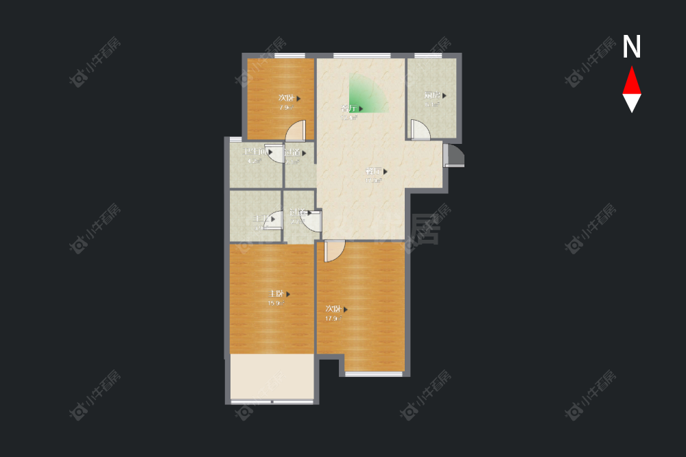 常州龙涛紫郡苑在售二手房源户型图_小牛看房