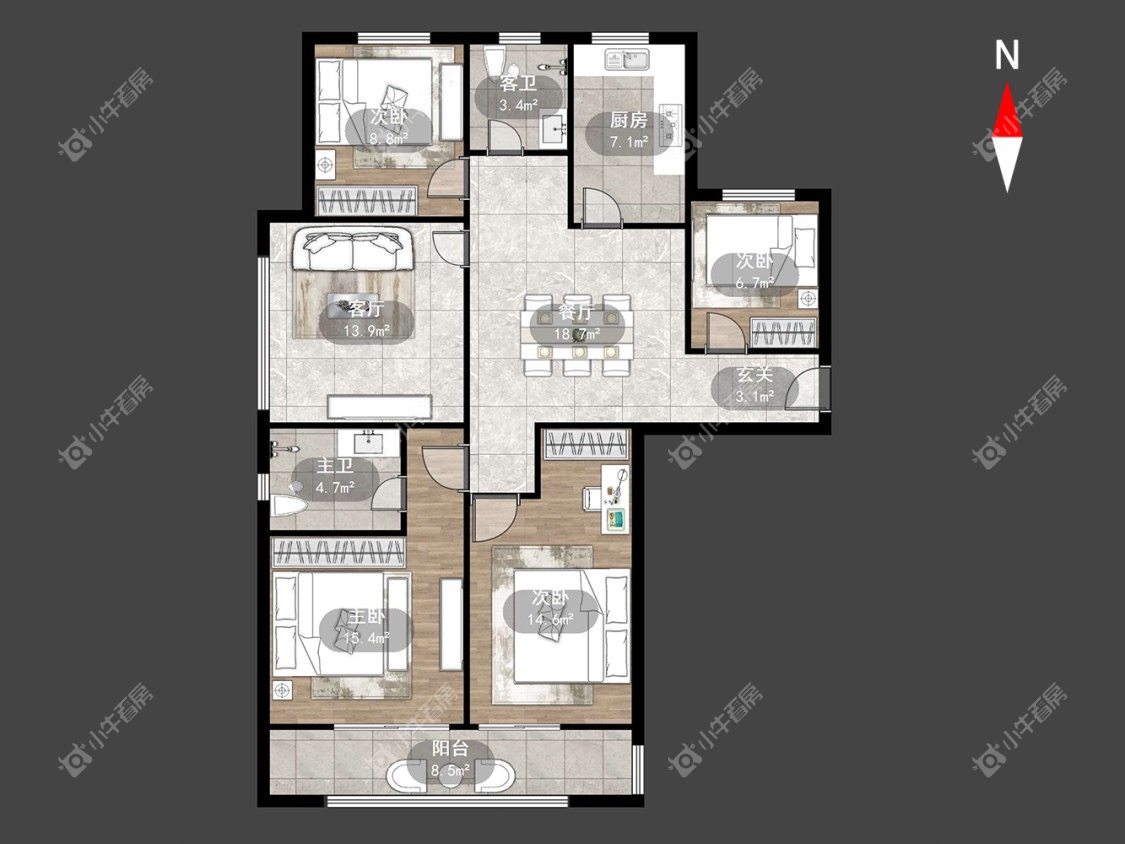 新城和昱云璟苑房源室内图 常州新城和昱云璟苑在租房源室内图_小牛看房