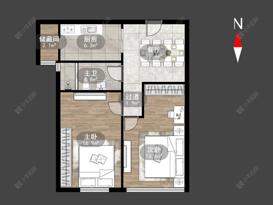 常州中吴雅苑在售二手房源户型图_小牛看房