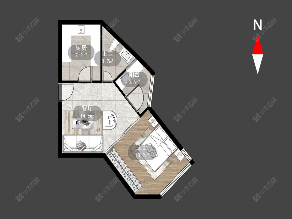 常州侨光苑在售二手房源户型图_小牛看房