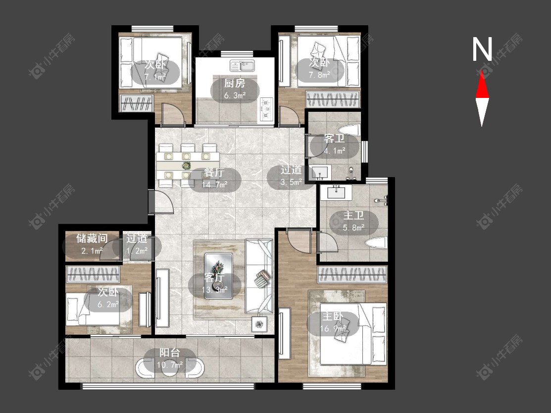 弘阳天下锦房源户型图 常州弘阳天下锦在售二手房源户型图_小牛看房