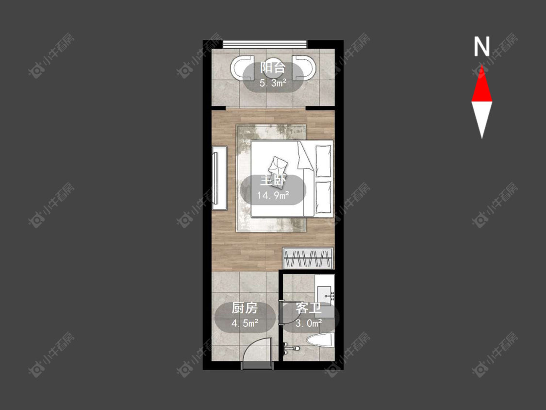 常州高力国际SOHO在售二手房源户型图_小牛看房