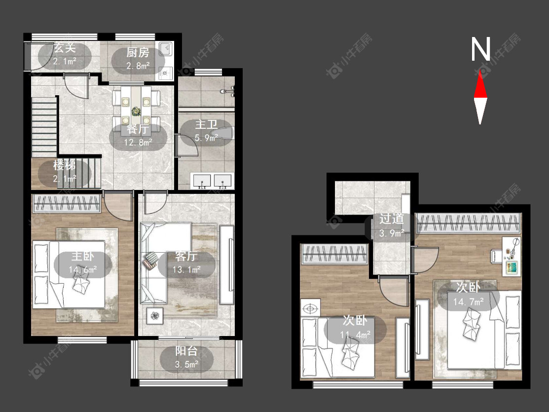 常州清凉新村在售二手房源户型图_小牛看房