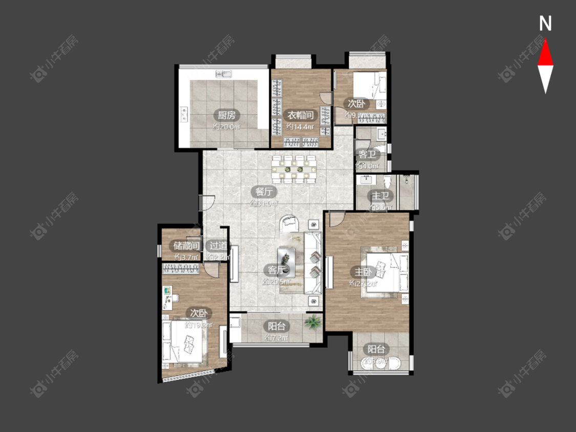 御城房源户型图 常州御城在售二手房源户型图_小牛看房