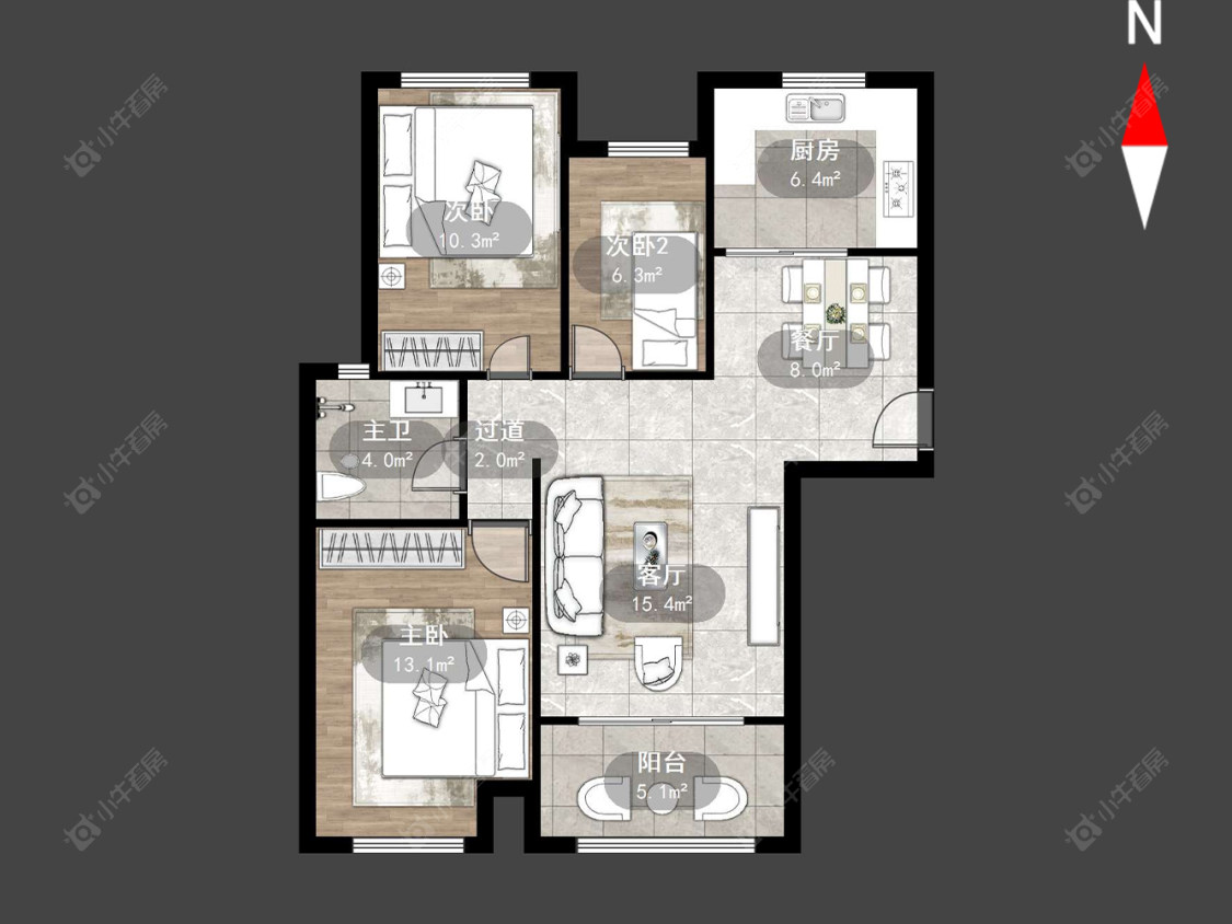 常州香溢紫郡二期在售二手房源户型图_小牛看房