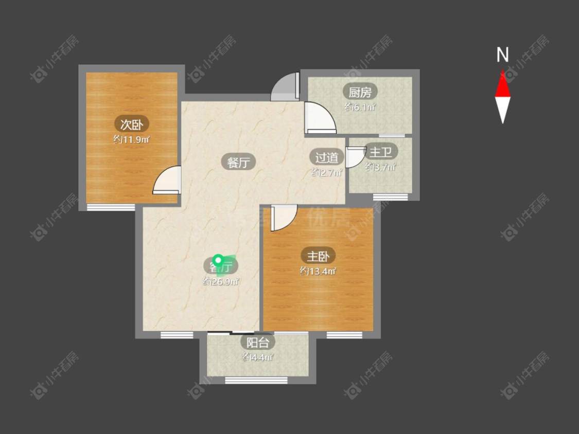 常州华润国际三期在售二手房源户型图_小牛看房