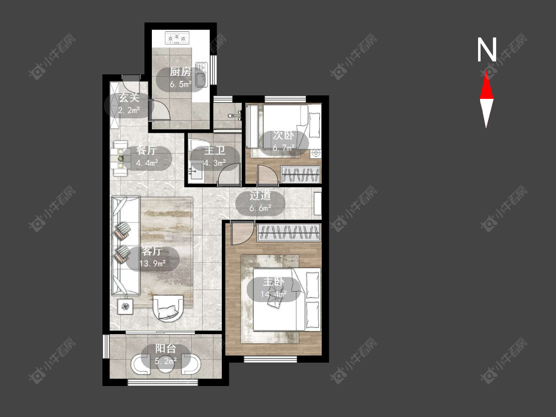 常州高成天鹅湖在售二手房源户型图_小牛看房