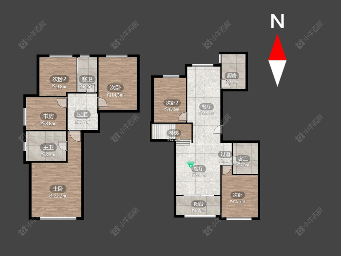 金地天际房源户型图 常州金地天际在售二手房源户型图_小牛看房