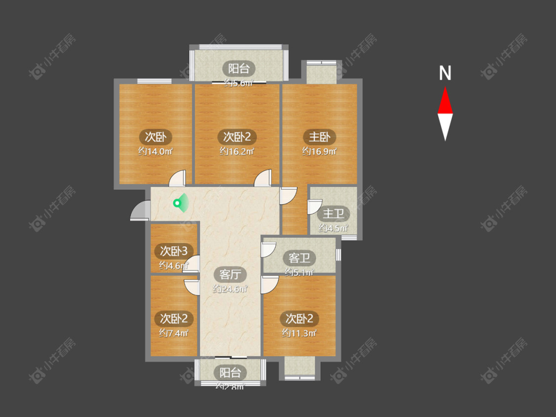 太湖明珠苑南苑房源户型图 常州太湖明珠苑南苑在售二手房源户型图_小牛看房