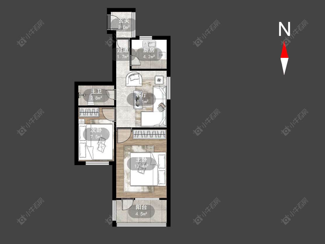 常州清凉新村在售二手房源户型图_小牛看房
