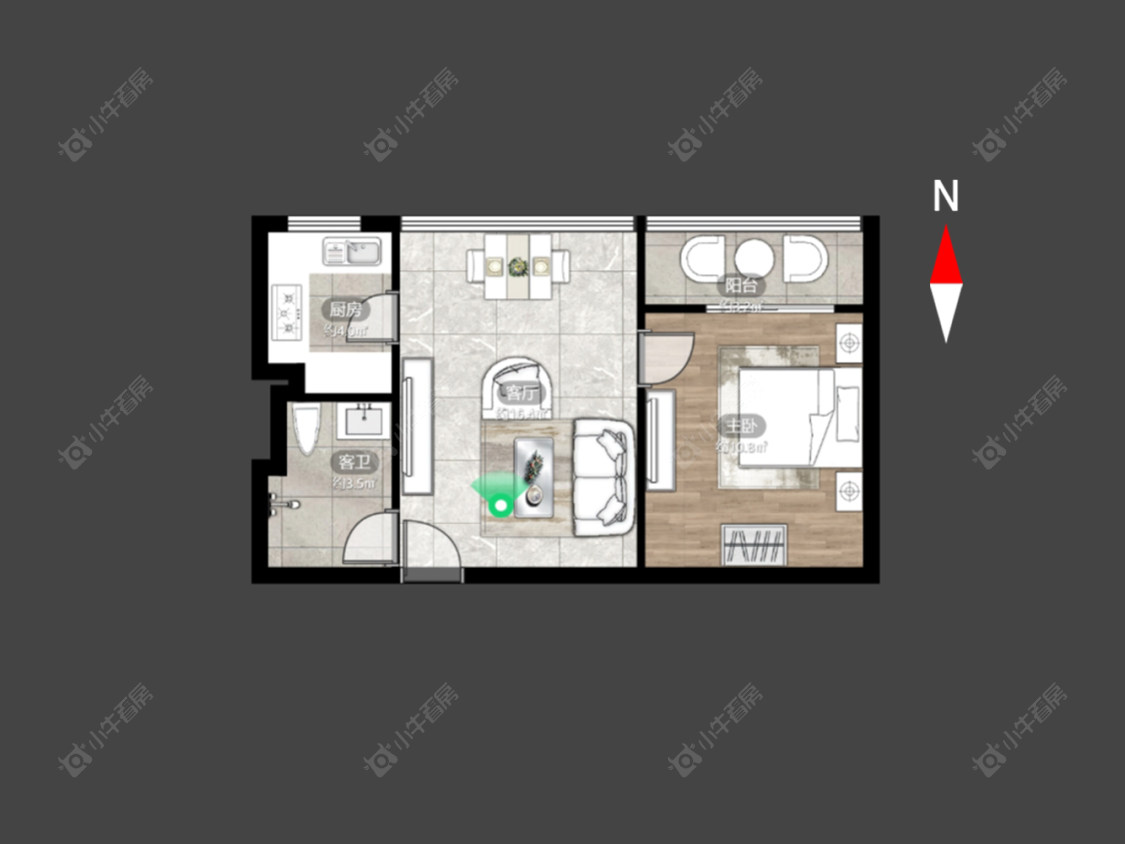 青山湾南区房源户型图 常州青山湾南区在售二手房源户型图_小牛看房