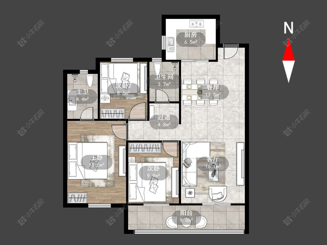 常州山水雅居在售二手房源户型图_小牛看房