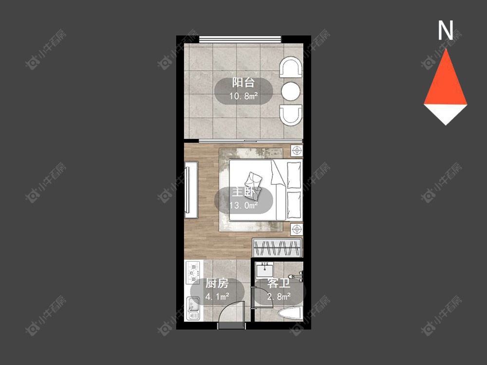 常州亚泰财富中心在售二手房源户型图_小牛看房