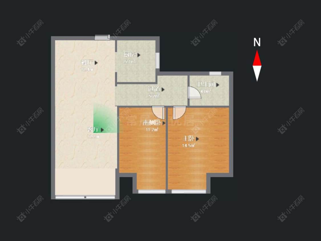 常州白马公馆在售二手房源户型图_小牛看房