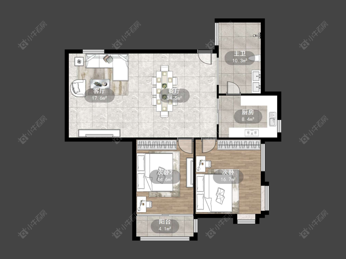 丹阳鑫福苑在售二手房源户型图_小牛看房