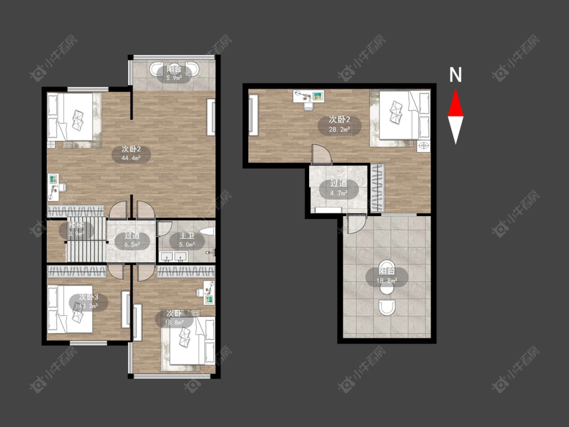 常州圩塘五村在售二手房源户型图_小牛看房