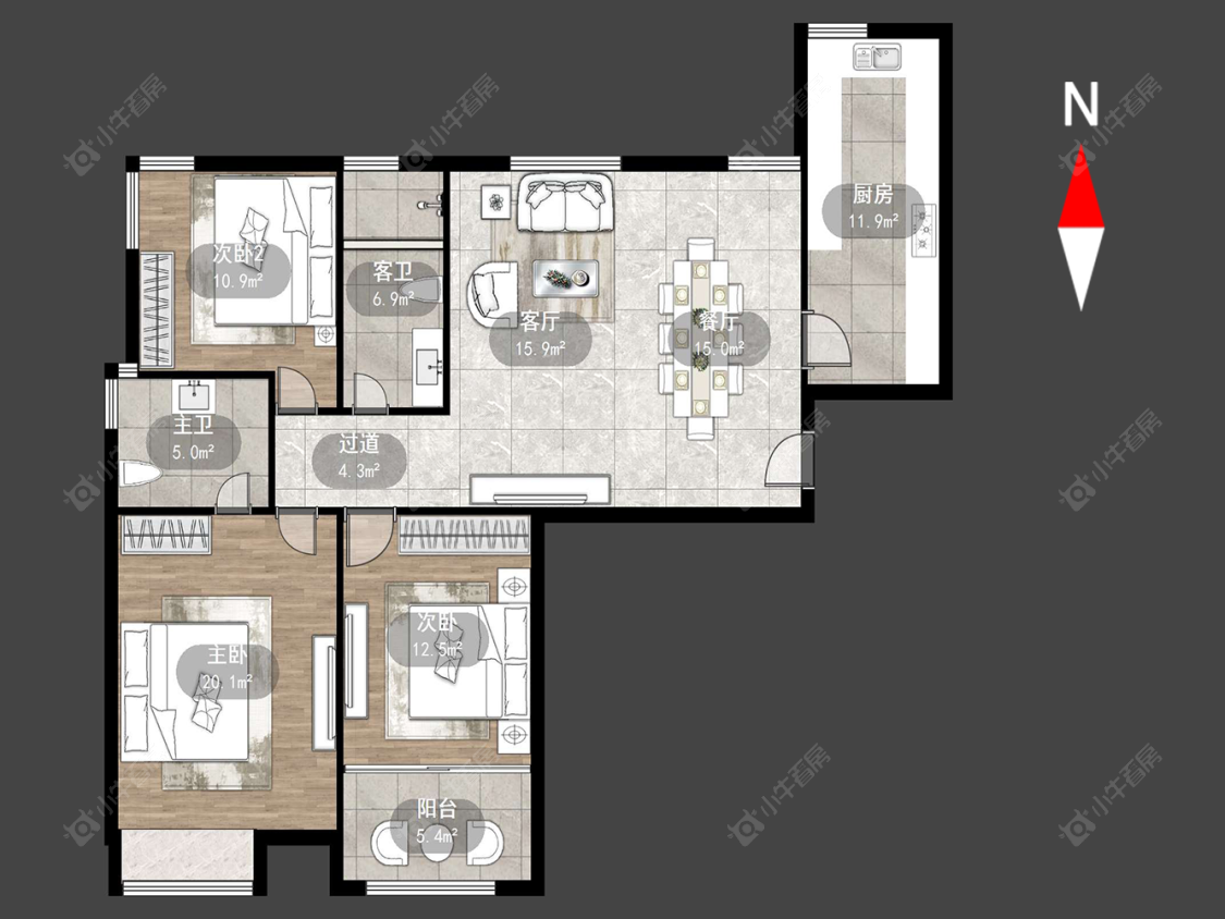 常州典雅花园在售二手房源户型图_小牛看房