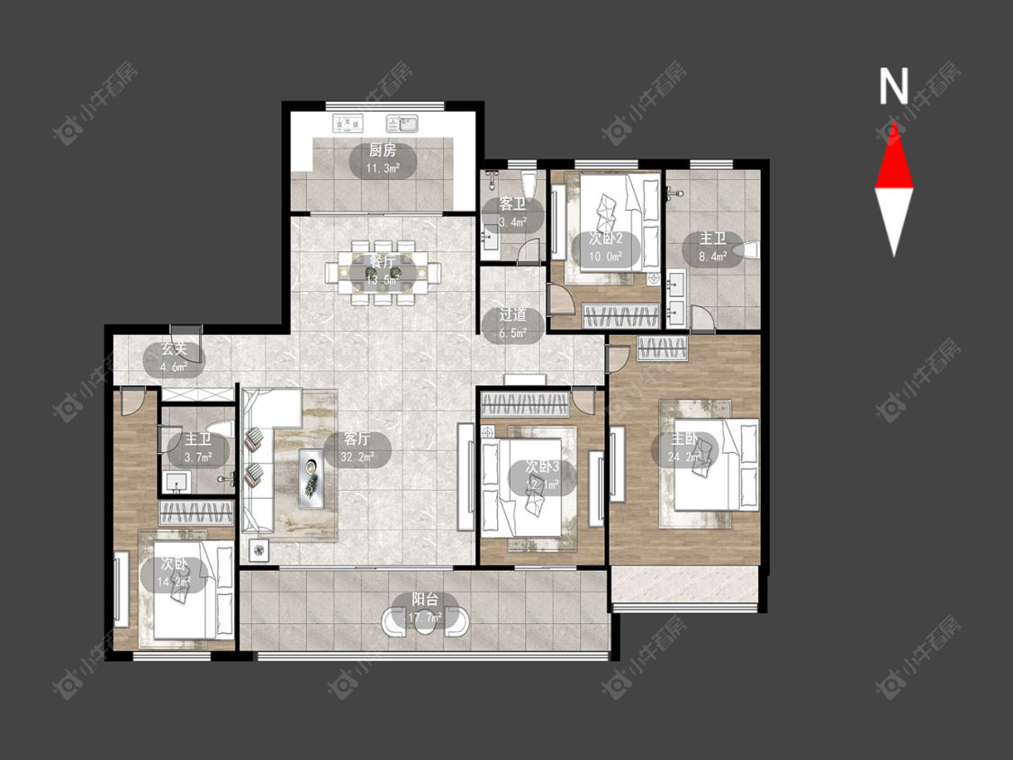 风华瓴著房源户型图 常州风华瓴著在售二手房源户型图_小牛看房