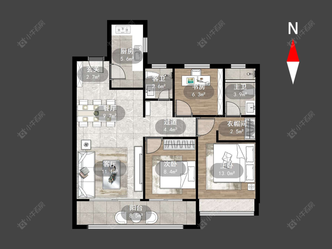 万科四季都会房源户型图 常州万科四季都会在售二手房源户型图_小牛看房