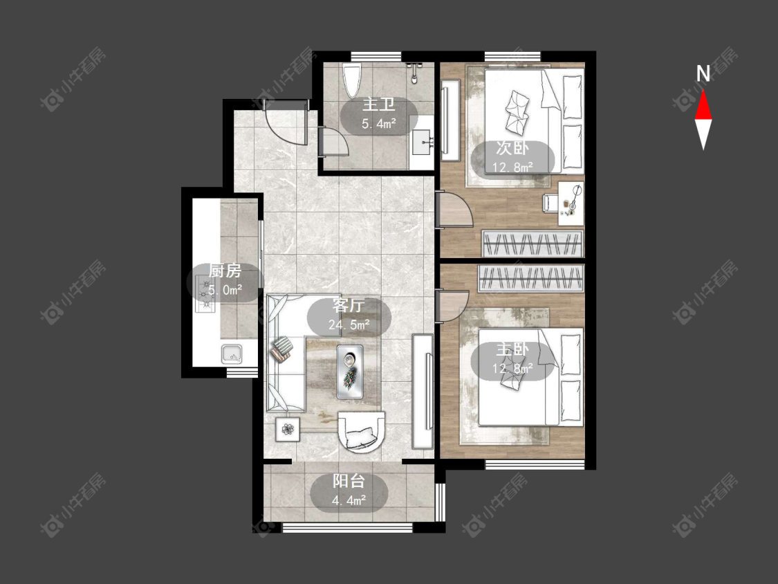 半岛珑庭房源户型图 常州半岛珑庭在售二手房源户型图_小牛看房