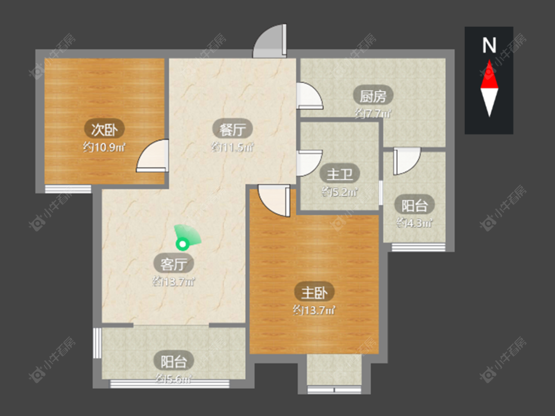 常州御水华庭一期在售二手房源户型图_小牛看房