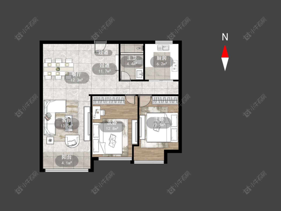 九龙仓时代上院房源户型图 常州九龙仓时代上院在售二手房源户型图_小牛看房