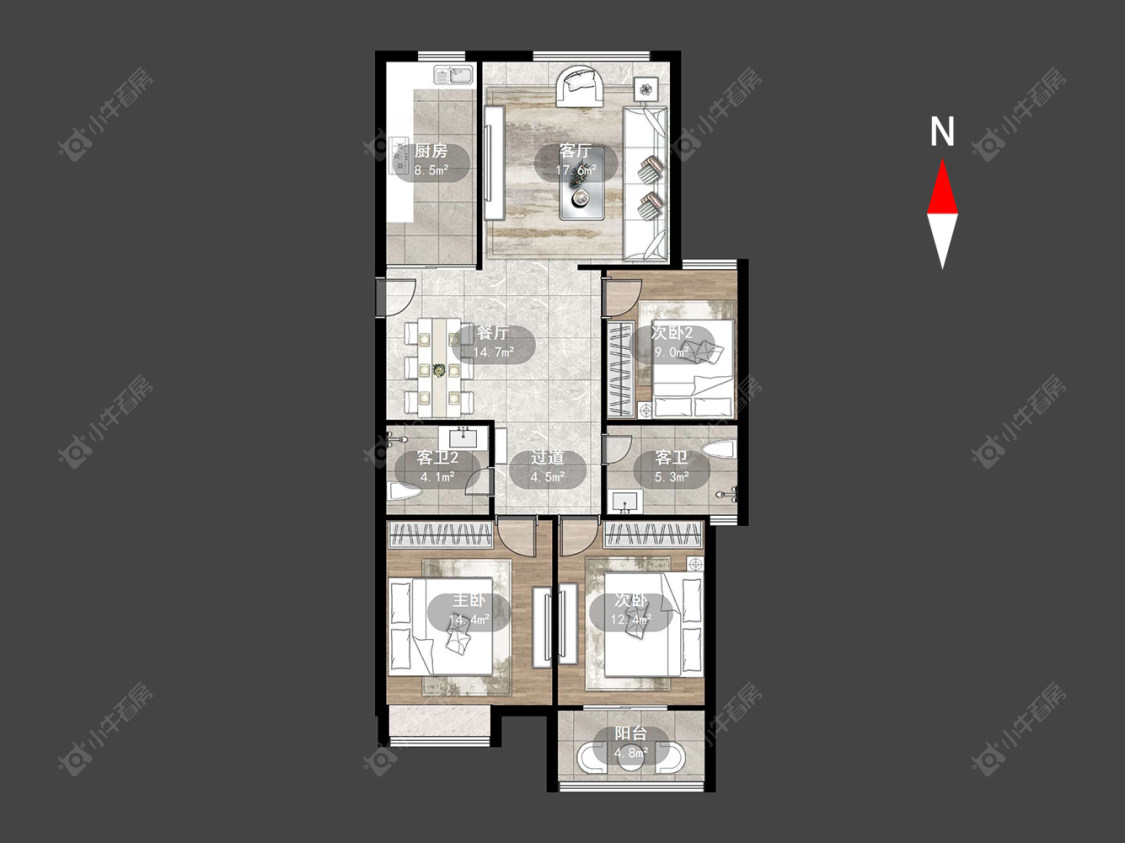 常州金新鼎邦在售二手房源户型图_小牛看房