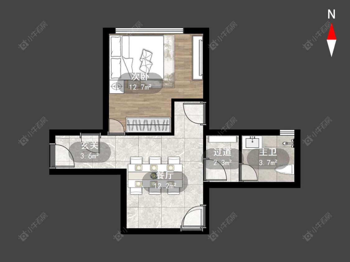 松涛苑房源户型图 常州松涛苑在售二手房源户型图_小牛看房