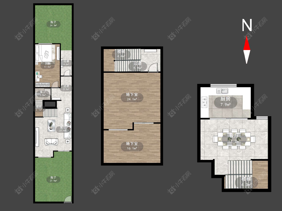 常州银河湾明苑别墅区在售二手房源户型图_小牛看房