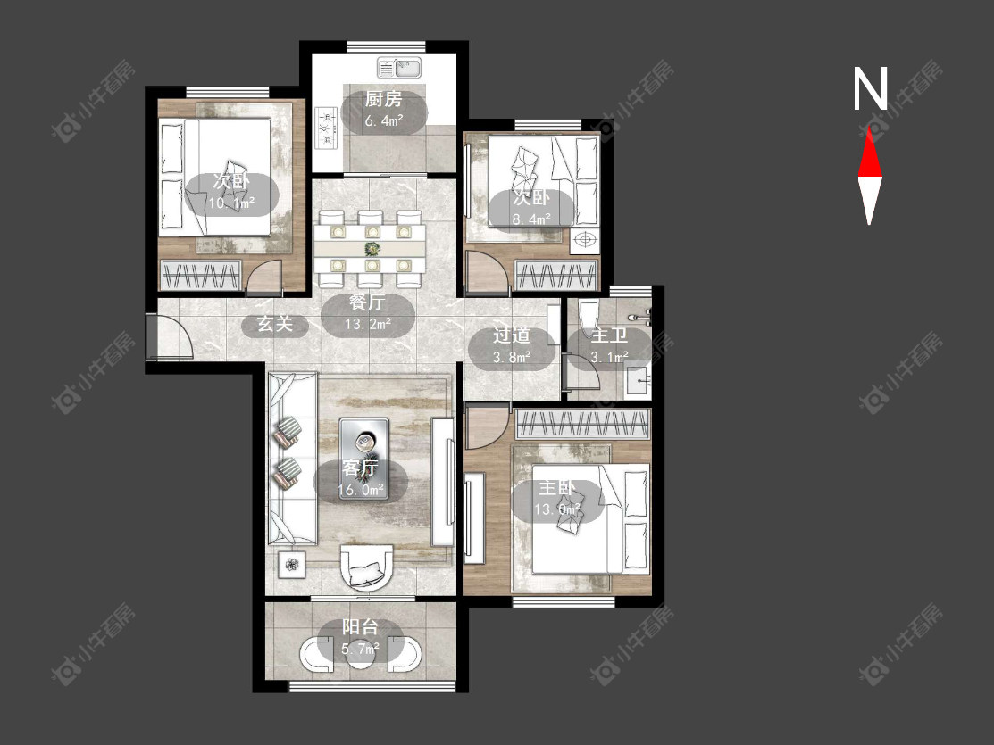 华润国际三期房源户型图 常州华润国际三期在售二手房源户型图_小牛看房