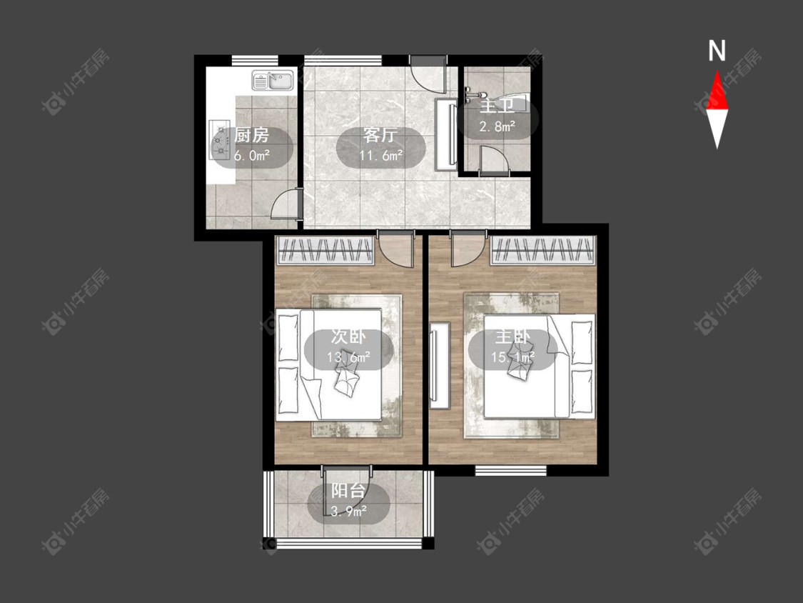 绿园爱舍北区房源户型图 常州绿园爱舍北区在售二手房源户型图_小牛看房