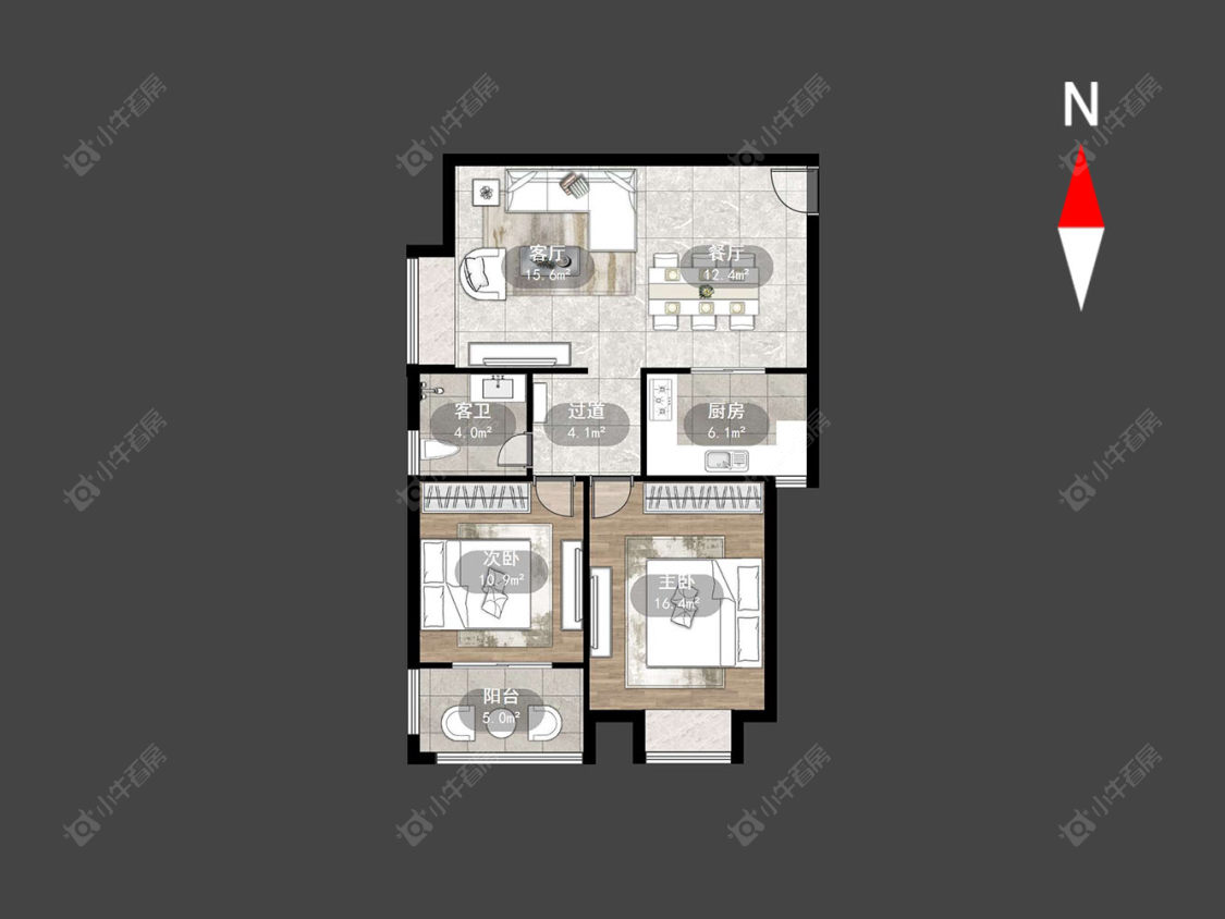 常州景秀世家在售二手房源户型图_小牛看房