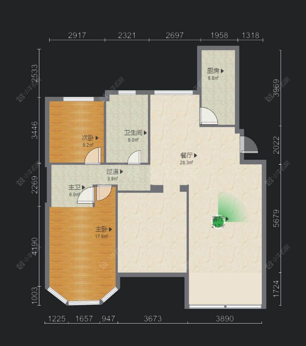 常州美林国际村在售二手房源户型图_小牛看房