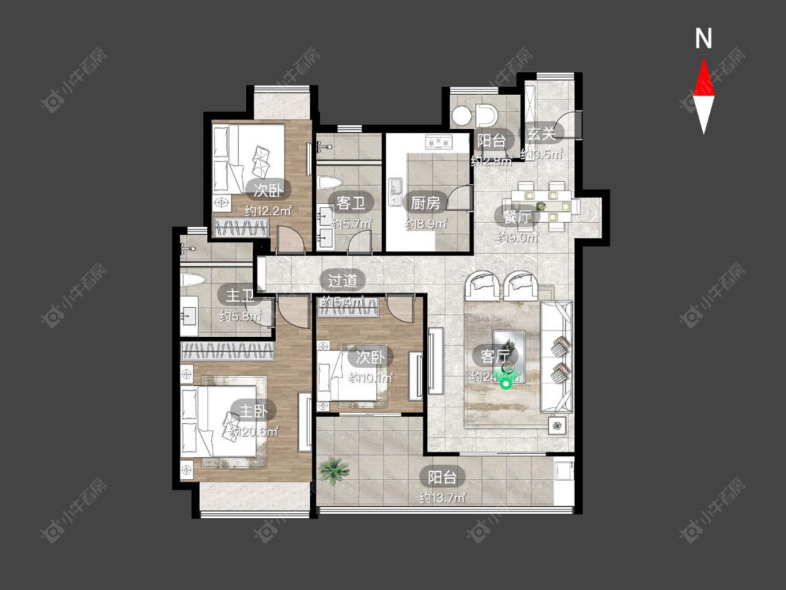 龙洲伊都房源户型图 常州龙洲伊都在售二手房源户型图_小牛看房
