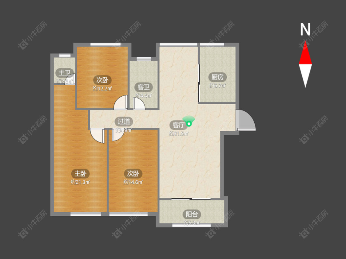 常州大名城西区在售二手房源户型图_小牛看房