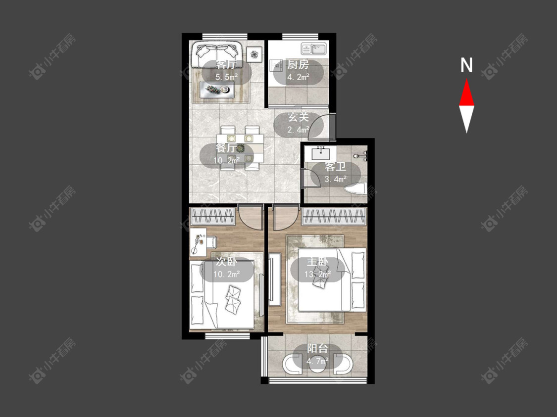 常州锦绣南园在售二手房源户型图_小牛看房